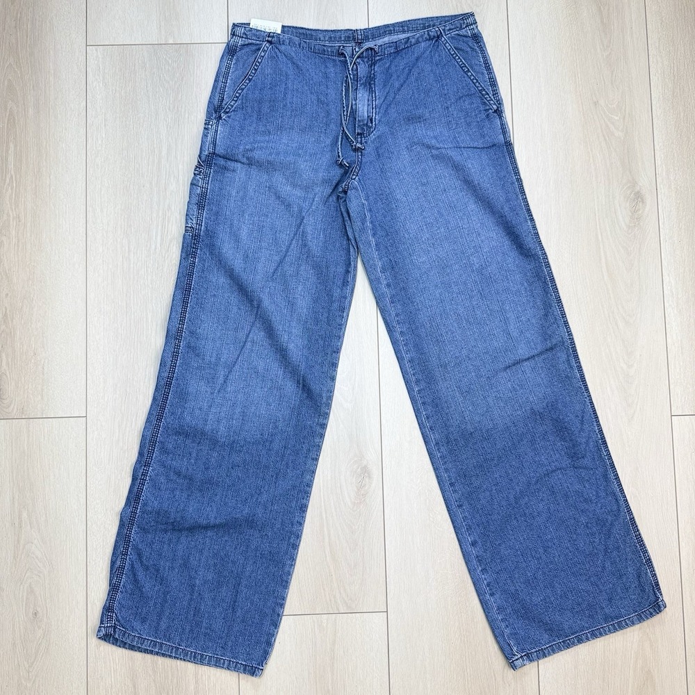 VTG Polo Jeans Co Ralph Lauren Womens 2 Carpenter Jeans Denim Utility Pants NWT!